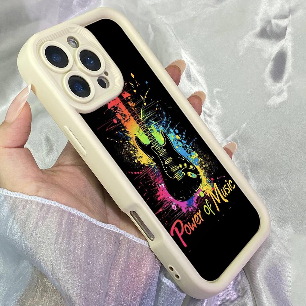 JT432 Power of Music for iPhone 17 16 15 14 13 Pro Max Samsung S26 S25 Ultra A17 A07 A56 A16 Xiaomi 15T Redmi 15c Note 14 13 Soft Case