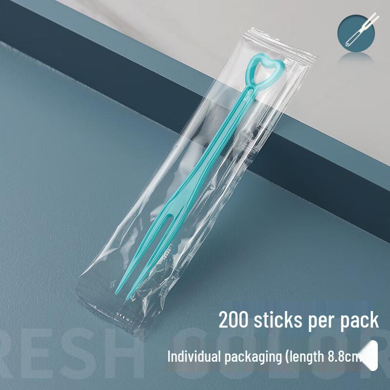YANGGE Disposable Heart-Shaped Plastic Fruit Picks