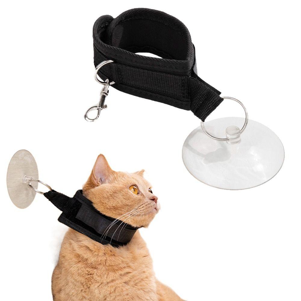 Portable Dog Bathing Fixer Adjustable Cat Restraint Straps Durable Cat Grooming Collar  Home