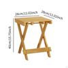 Bamboo Folding Stool Fishing Outdoor Foldable Camping Seat for Hiking