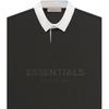 Fear of God Essentials SS23 Waffle Henley Rugby Polo Men Tops Off-Black FOG-SS23-058