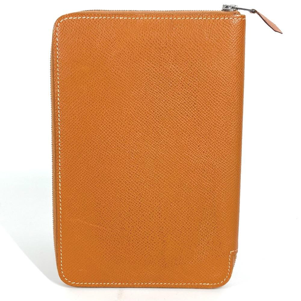 HERMES Zip Around Travel Case Azap combine Long wallet Long Wallet Leather Gold
