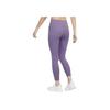 Nike Solid Color Mid-Rise Quick-Dry Training Nine-Point Fitness Pants Women Bottoms Smoke-Purple DQ1171-574
