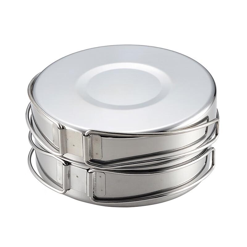 Faltbares Camping-Essgeschirr aus Edelstahl