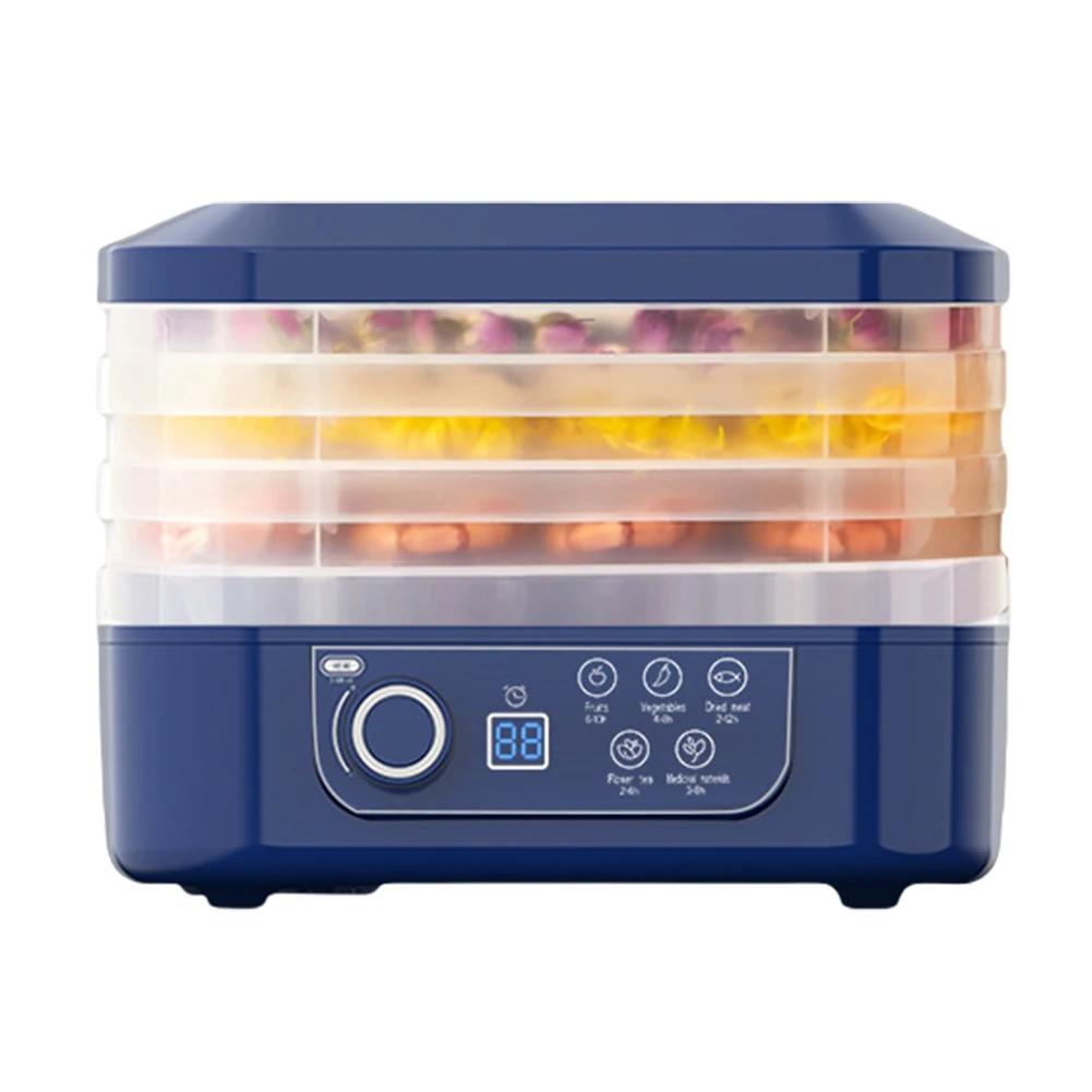 Food Dehydrator Timer & Temperature Control 0-70 Degree Fruit Jerky Maker Food Dryer for Fruits Meat Vegetables Candy & Snacks