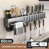Yushijiarun No-Drill Wall-Mounted Kitchen Utensil Storage Rack