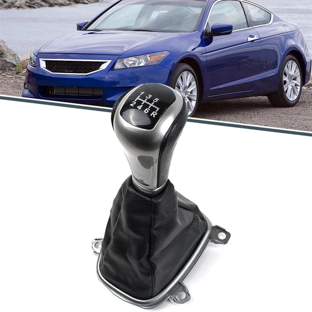 

6 Speed Gear Shift Knob with Boot for Honda Accord 08-11