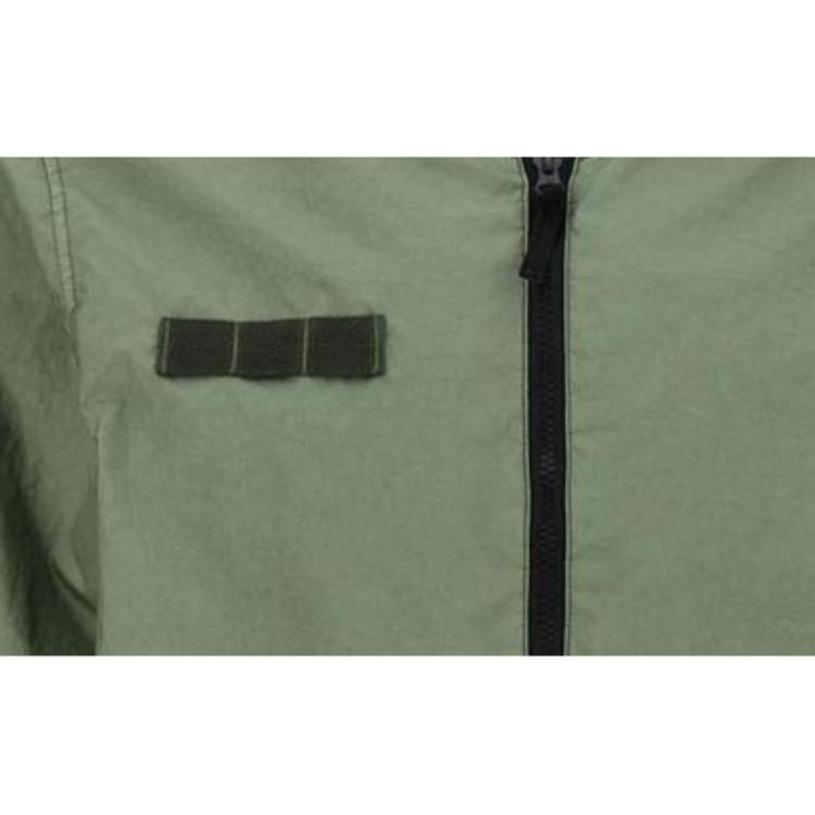 STONE ISLAND Solid Color Baseball Collar Long Sleeve Zipper Pilot Jacket Men Jackets Green K1S1541000-04S0A21-V0055