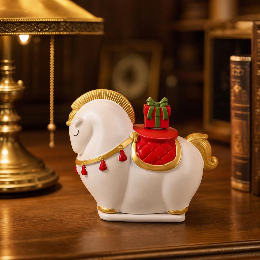 Horse Toothpick Holder - Creative Desktop Toothpick Dispenser, Horse Decorative Ornament for Home Kitchen , Cute Novelty Toothpick Container