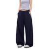 American Navy Blue Scimitar Casual Pants for Men and Women, Summer Cool Feeling Quick-drying Loose Moving Pants, Hanging Feeling Wide-leg Pants