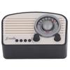 Dollhouse Mini Radio Model Vintage Cute Decoration Realistic Dollhouse Radio Model Toy for Children Black