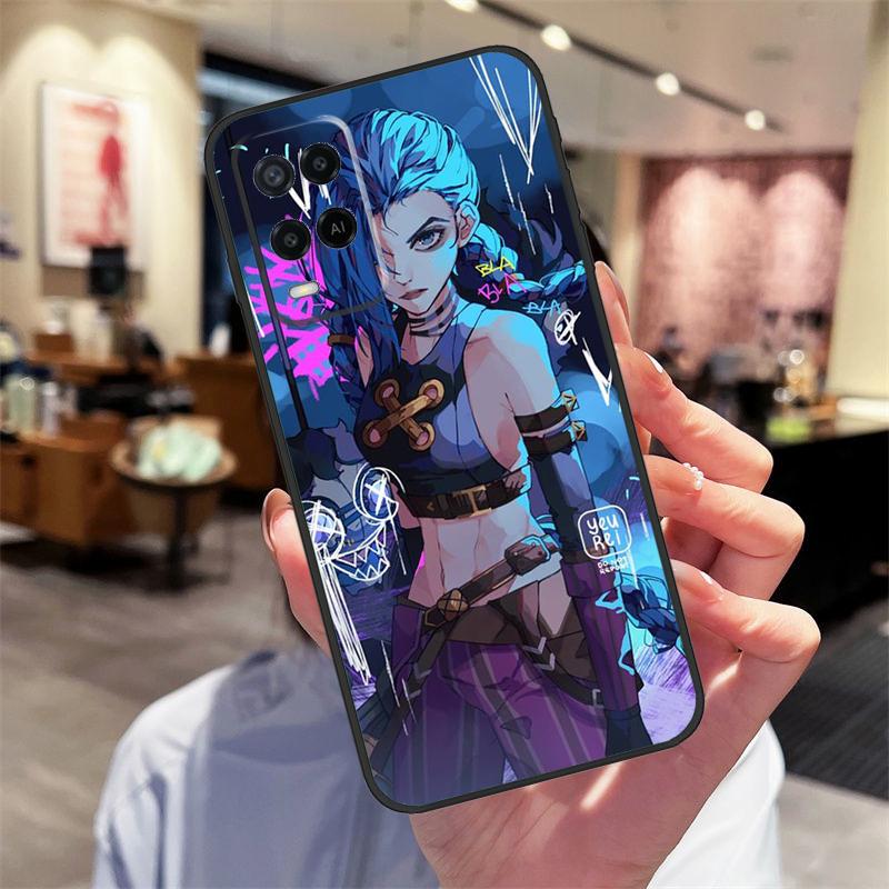 Jinx Arcane Case For Oppo A94 A74 A54 A18 A38 A58 A78 A98 A40 A60 A80 A16 A76 A96 A15 A17 A77 A57S Cover