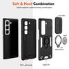 Hybrid Armor Shockproof Case For Infinix Hot 50 60i 4G 60 Pro Plus Sliding Window Metal Ring Holder TPU Plastic Phone Cover