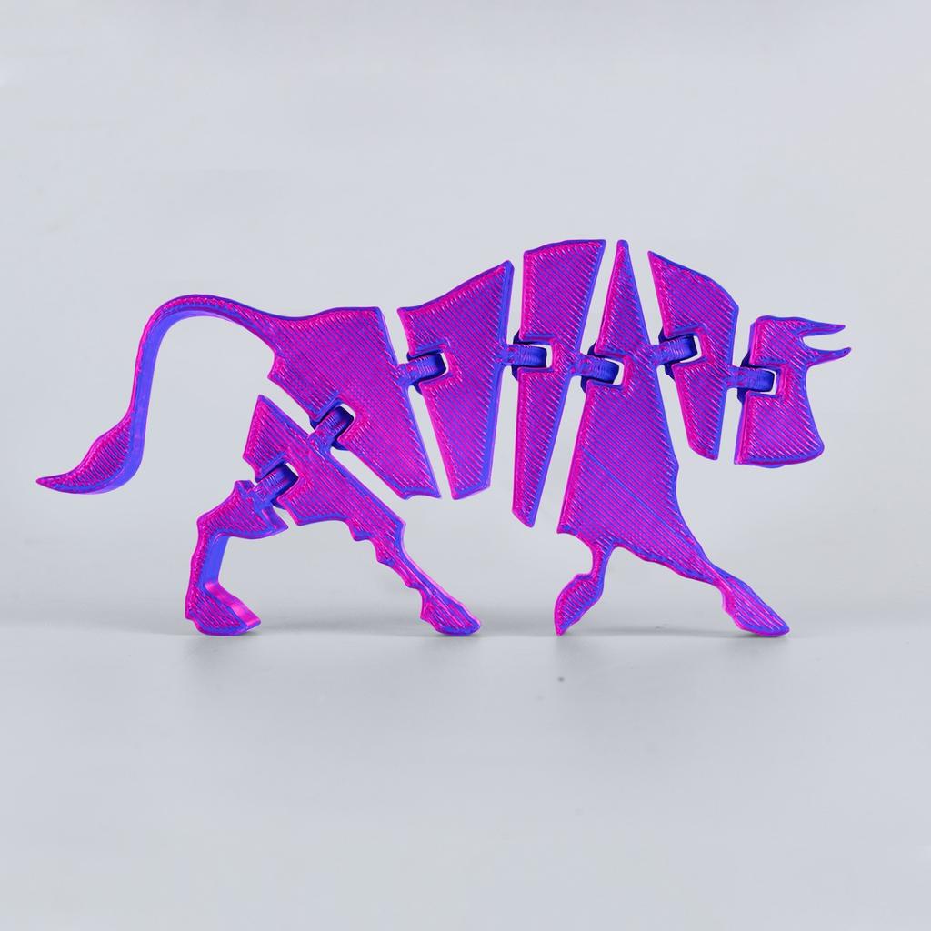 3D Printing Cattle 3D Printing Articulatedworm Toy Adult Children's Toy Mysterious Cattle Toy