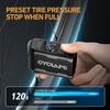 CYCLAMI 120PSI Pompe à Air Électrique Portable pour Vélo Valve Schrader Presta Route MINI Compresseur Rapide pour Pneu de Vélo Schrader Presta A2S