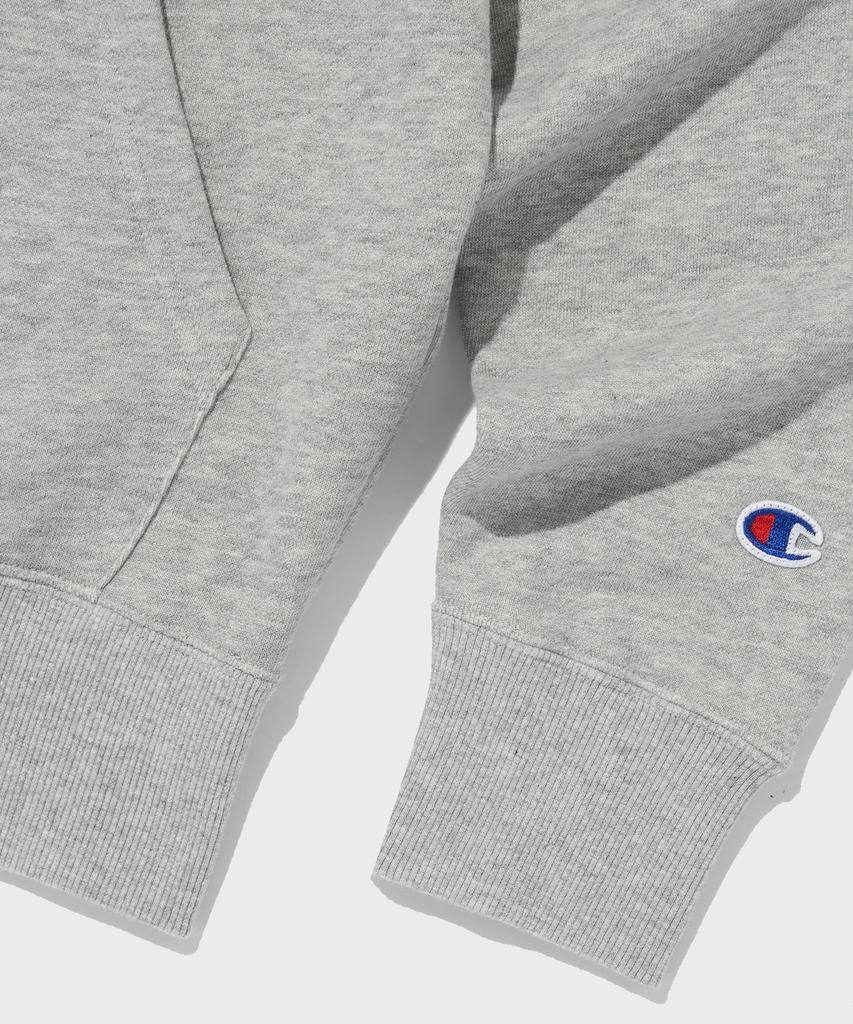 Champion C-Logo Zip-Up Hoodie Normal Grey