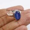 Natural Kyanite Ring, 925 Sterling Silver Oval Gemstone Ring, Gift for Birthday, Ring for Women, Blue Gemstone Ring, Handmade Ring