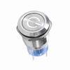 19mm 12V24V Waterproof Stainless Selflocking  ing Push Button Power   Red LED