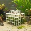 3D Printed Fish Shrimp Hideout Shelter Hollow Out Plastic Aquarium Cave Shelter Grid Multi-level Natural Look Betta Habitat