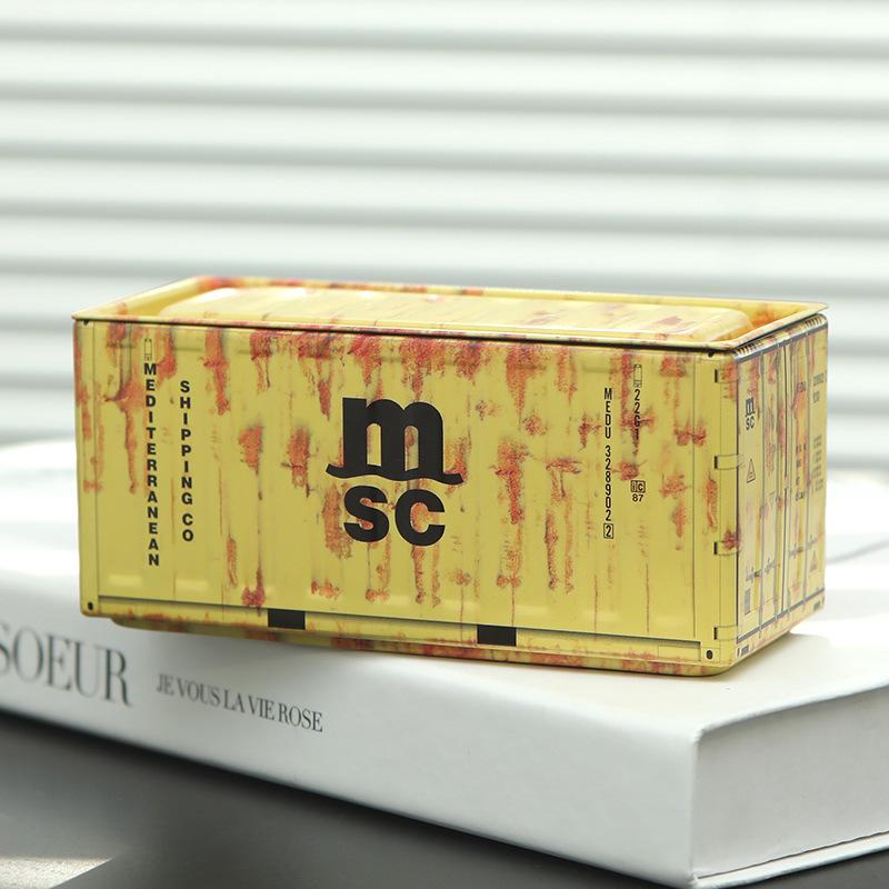 Trendy Miniature Tinplate Storage Box for Figurines