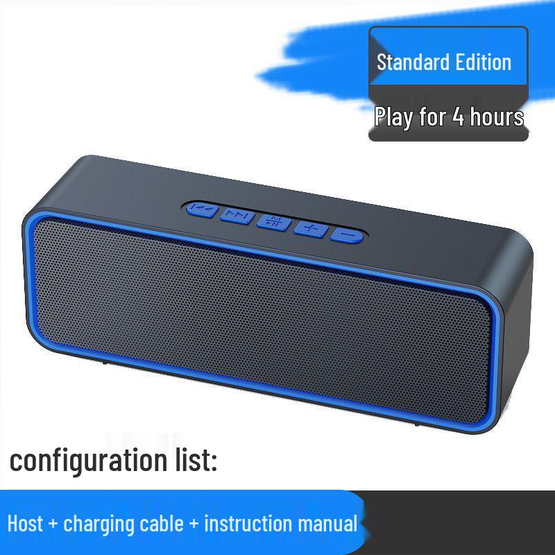 High-Volume Bluetooth Subwoofer Speaker with Voice Announcer