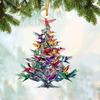 Kolibřík Vánoční ozdoba Barevný Stoh Pták Závěsná dekorace Oboustranná Akrylová Ozdoba na stromek pro Milovníky ptáků Dárky