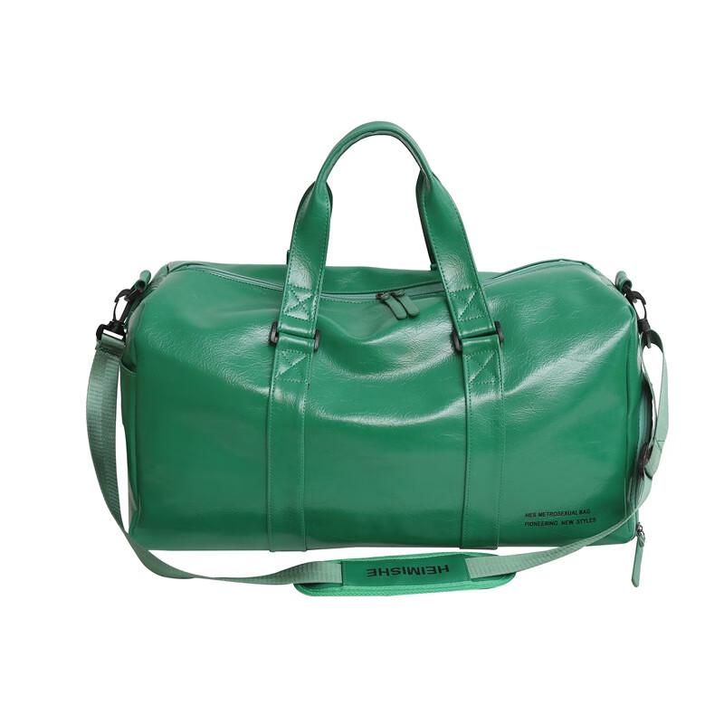 TOUROMAN Unisex PU Fitness Travel Bag