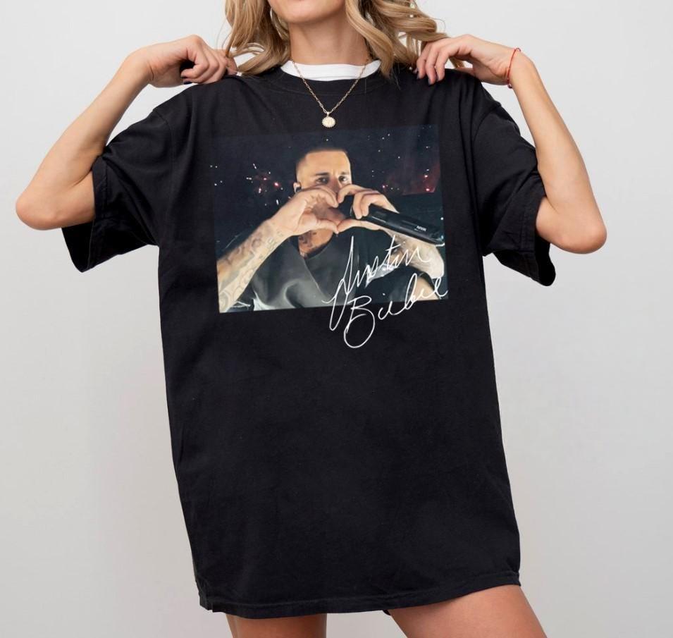 Retro Unisexs Summer Letter Portrait Print Round Neck Tshirt Unisex Pure Cotton Popular Soft Breathable Short Sleeved Plus Size