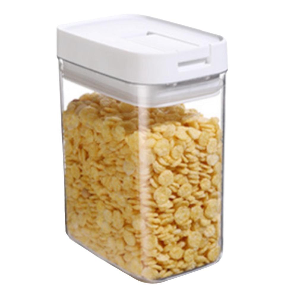 

Transparent Cereal Storage Container Sealed 800ml Capacity Food Storage Container PET With Lids Dry Food Canister Kitchen