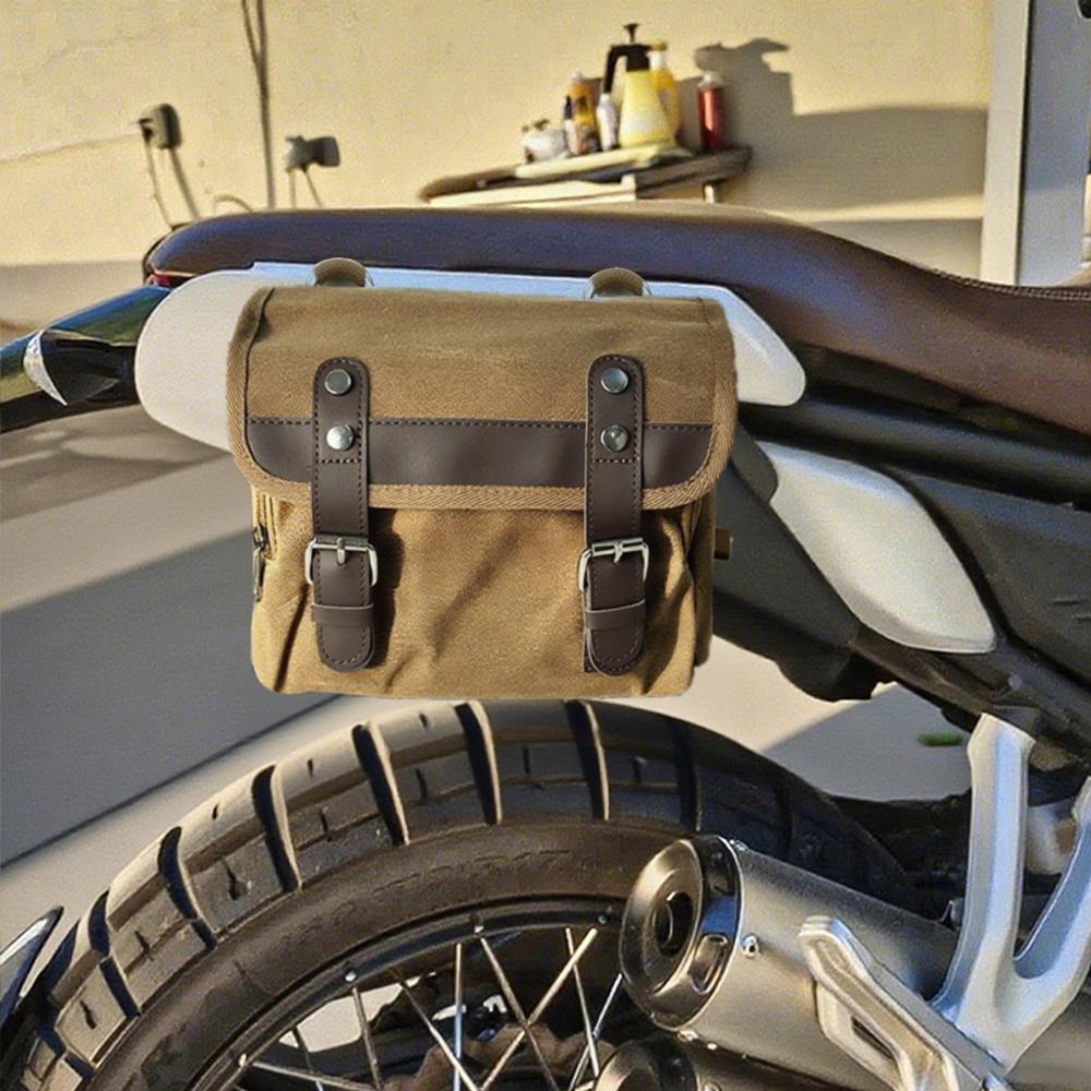 Motorcycle Tool Bag Universal Motor Fork Bag Handlebar Bag Sissy Bar Storage Tool Bag For Honda Kawasaki Suzuki Yamaha Sportster