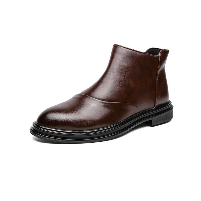 

Ботинки Мартина большого размера мужские высокие кожаные туфли с острым носком 38-46 ретро средней высоты мужские ботинки кожаная обувь 46 коричневый
