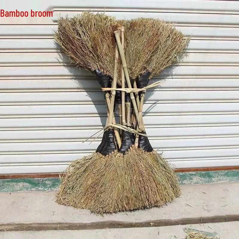 

Telailo Bamboo Broom with Rubber Grip