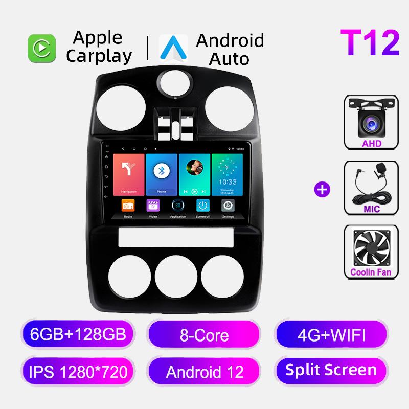 Car Radio For Chrysler PT Cruiser 2000-2010 4G WIFI Navigation GPS 2DIN Multimedia Player Stereo BT Carplay Android Auto No DVD