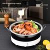 Extra Thick Stainless Steel Hot Pot with Wide Rim - Pickled Cabbage, Fish, Crayfish, Double Ear, Flat Bottom, Small Dry Pot