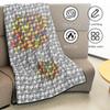 DIY Ausmaldecke mit 24 farbigen Markern Kreative Personalisierung Musterdecke Stressabbau Einzigartige Malerei Kunst Dekor Geschenk