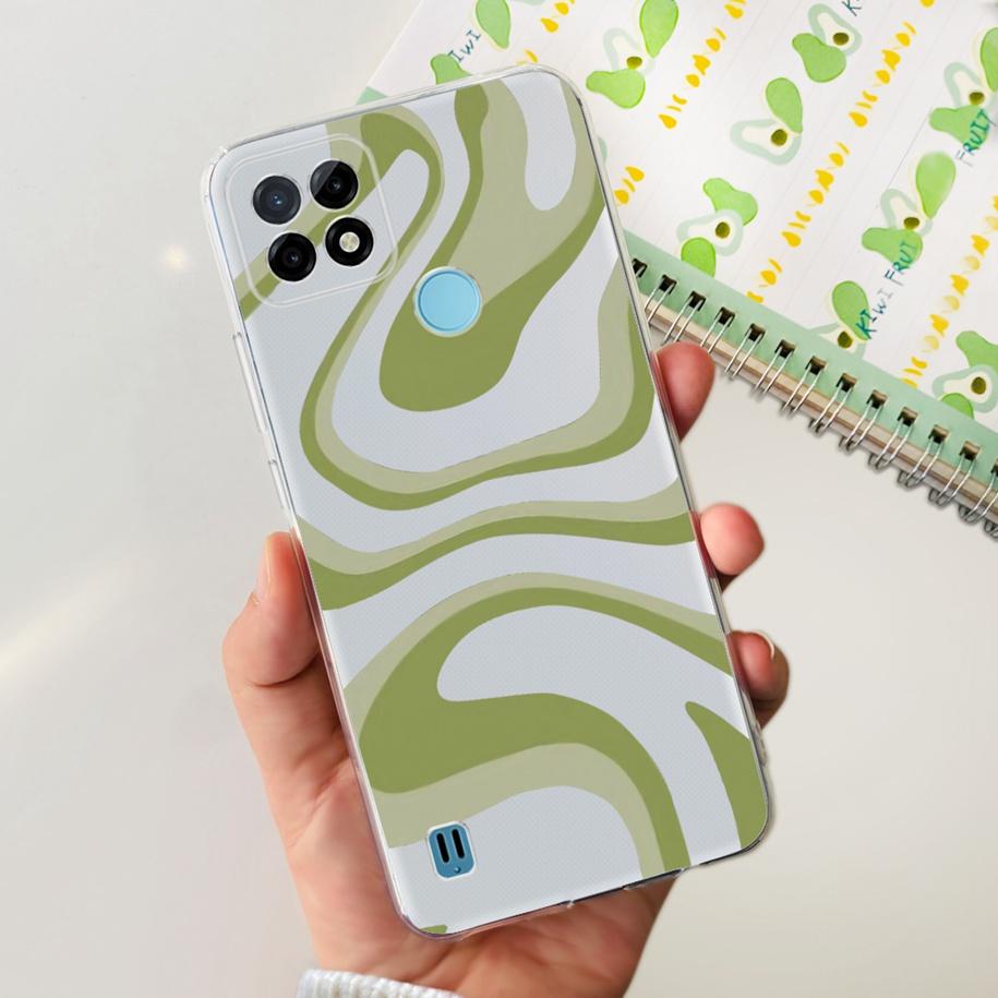 For Realme C21Y Case Realme C21 Phone Case 2023 New Printed Soft Back Cover For Realme C25 C25S C25Y RealmeC21Y Shockproof Coque