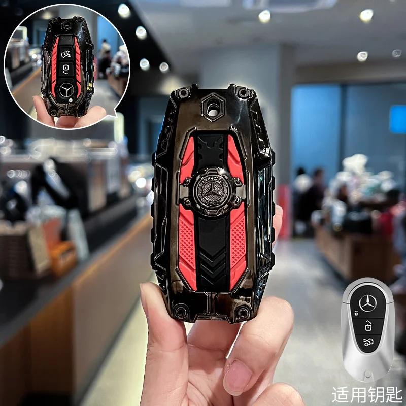Carbon Fiber Key Fob Cover for Benz Key Case Protector Shell for Benz A-B-C Class S-Class G-Class E-Class CLA GLB CLS GLE GLC FF2