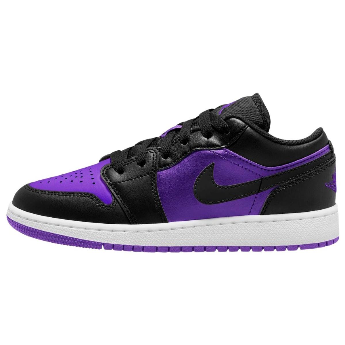 (GS) Air Jordan 1 Low Purple Venom  Purple  Kids  553560-505 EU 38