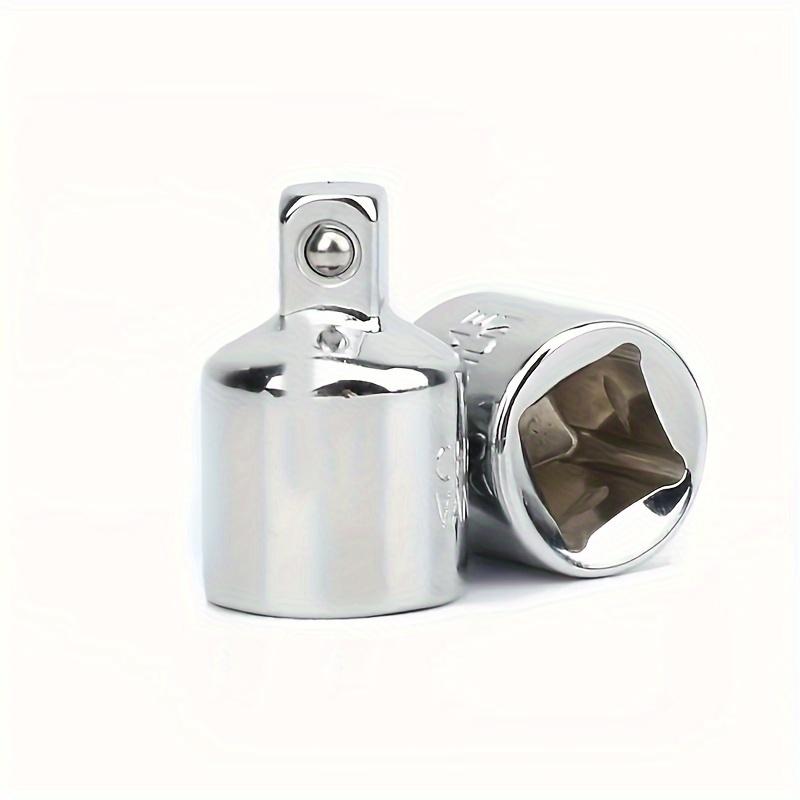 6pcs Ratchet Wrench Socket Converter Sleeve Head Adapter 1/2 "  To 3/8"  To 1/4 "Stainless Steel To 1/4" To 1/2 "To 3/8"