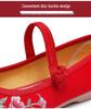Old Beijing Women's Embroidered Cloth Shoes, Non-Slip Flat Hanfu Style with Beef Tendon Sole