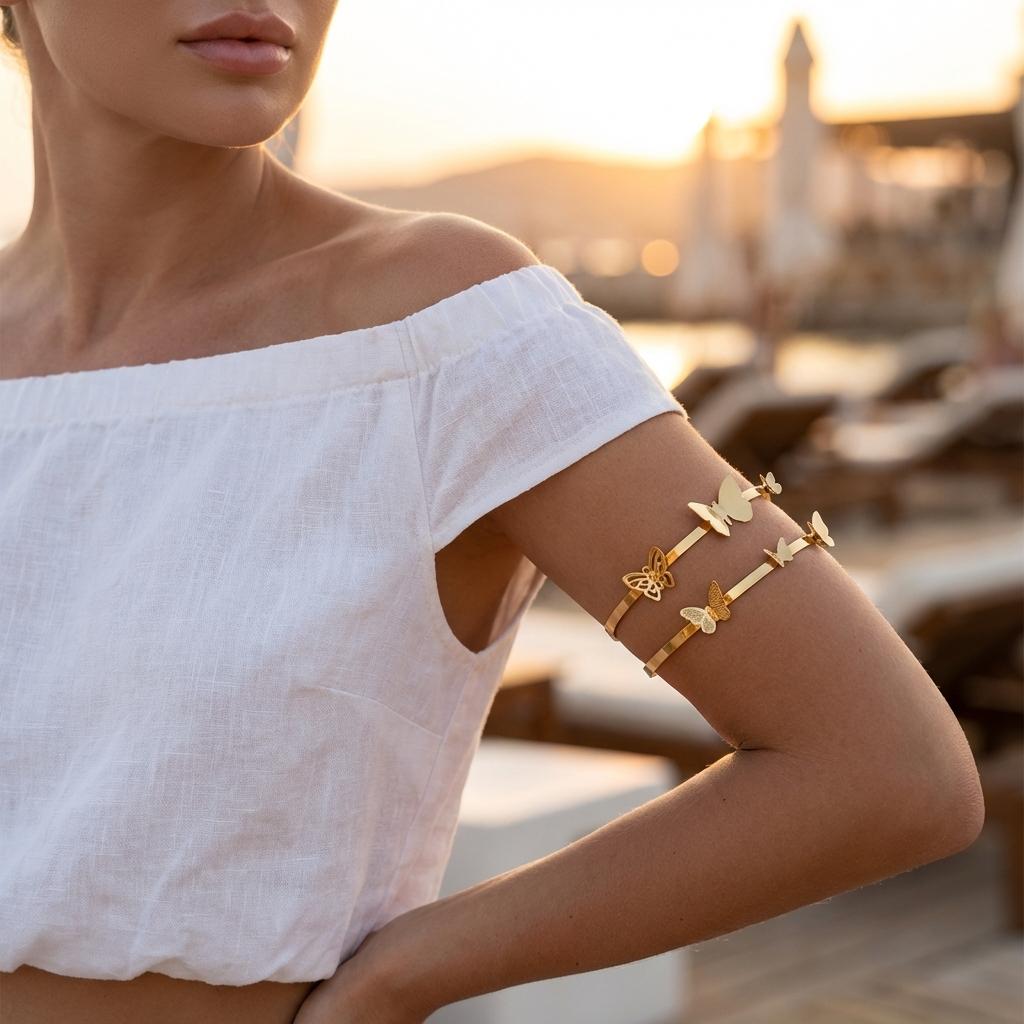 Fashion Liquid Metal Heart Upper Arm Chain Bracelets for Women Minimalist Tassel Rhinestones Armlet Punk Hiphop Body Jewelry