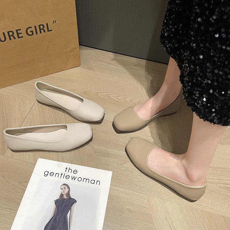 Flat Sole One-pedal Comfortable Soft Sole Grandma Shoes Shallow Mouth Single Shoes Women's Summer 2025 New Mary Jane Doudou Shoes