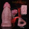 Reusable Liquid silicone Condom Enlargement Penis Sleeve Extender Enhancer Penis Cocks Cover Adult Sex Toys For Men