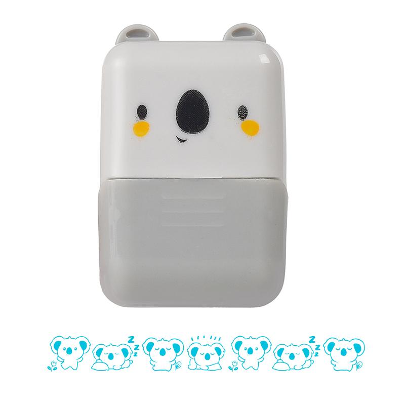 Cute Animals Cartoon Character Rolling Stamp DIY Creative Seal Graffiti Handbook Roller Decoration Stationery Journal Supplies