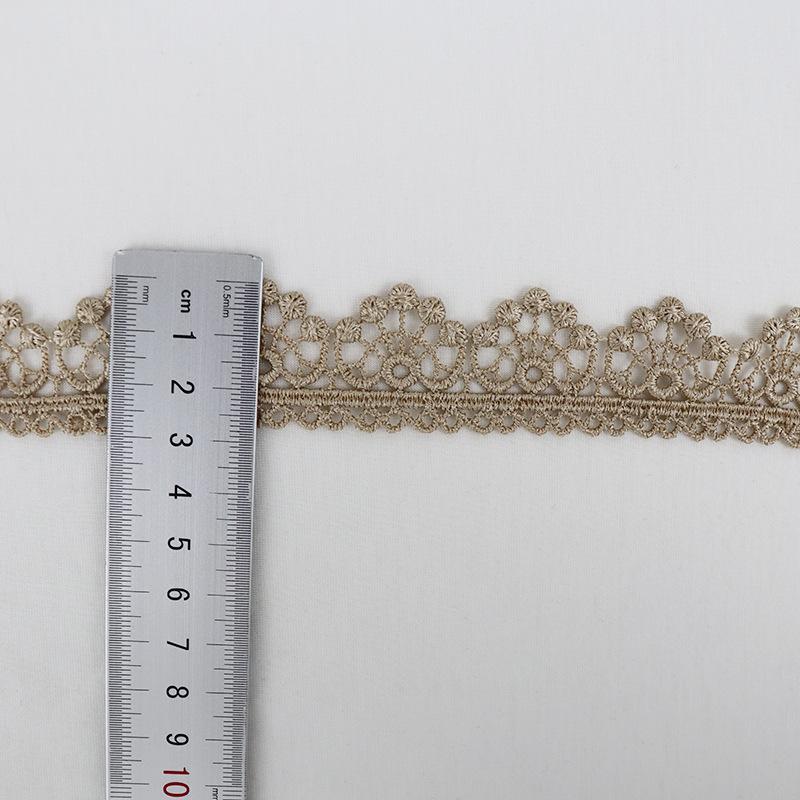 in Stock Zero-Size Lace Trimming Factory Cheap Price Coffee Lace Trim кофейный