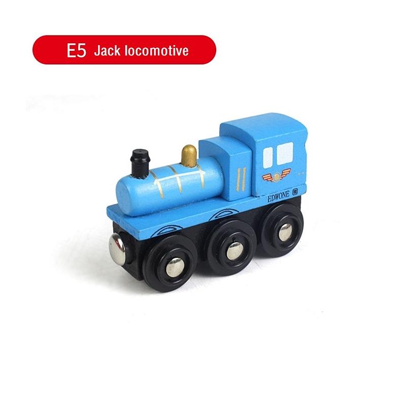 Non-Toxic Wooden Magnetic Train Kids Train Toy Anime Locomotive Car Toys Wooden Track Train Railway Vehicles Children Birthday Gifts
