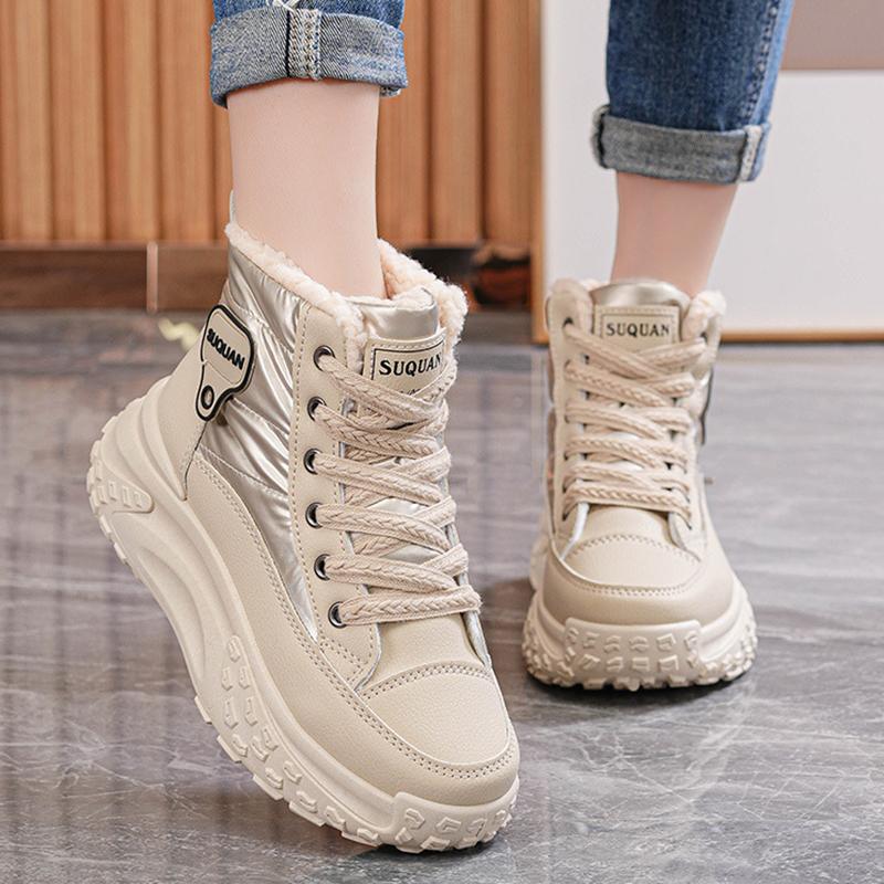 Winter Women's High Thickened Fleece Shoes Warm