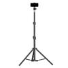 Mobile Live Broadcast Selfie Stick with Integrated Floor Tripod & Fill Light