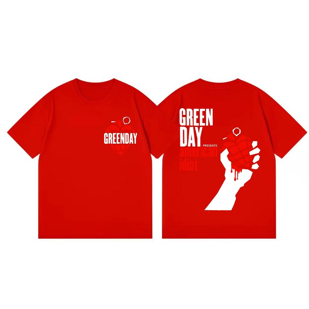 Green Day Inspired Tour 2026 Tshirt Punk Rock Pop Music Short Sleeve T Shirt Unisex Women Fashion Casual Tshirts Streetwear