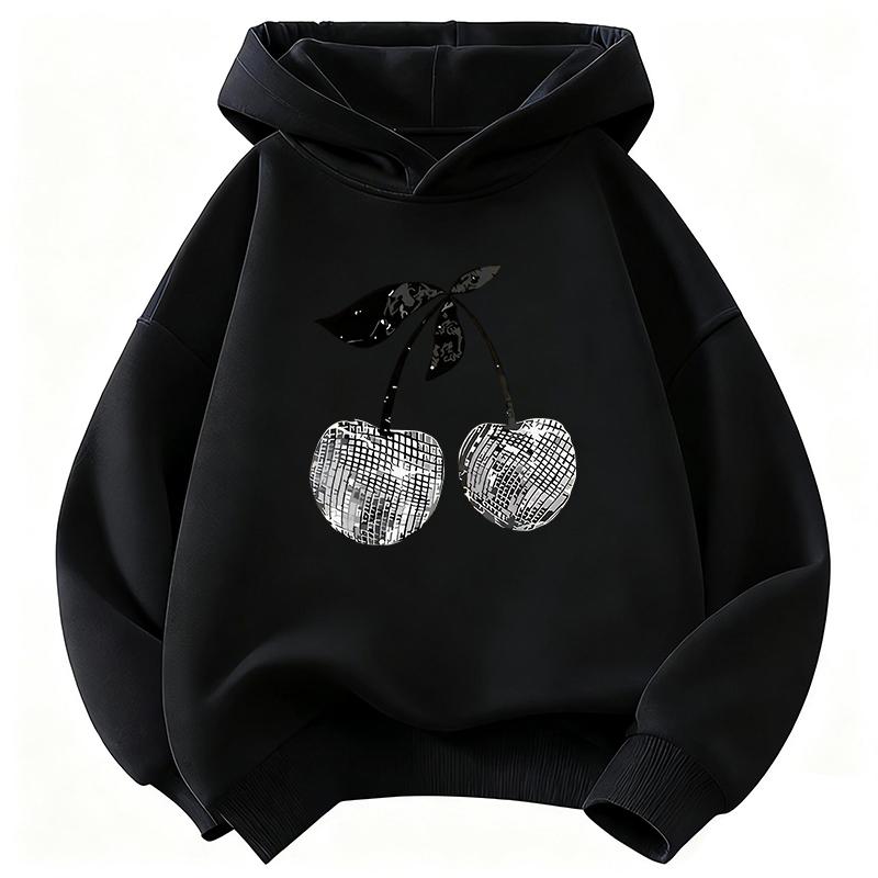 Girls' Stylish Cherry Children's Hoodie Sweatshirt Cute Harajuku Hoody for Boys Girls Autumn Spring Casual Hoodies